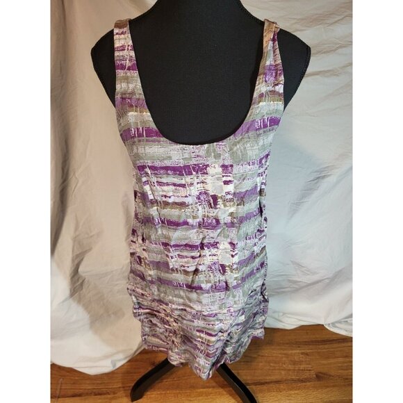 Womans Hurley Size Small Purple Drop Waist Sleeveless Dress - Picture 1 of 5